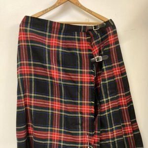 Wool Kilt with leather buckles